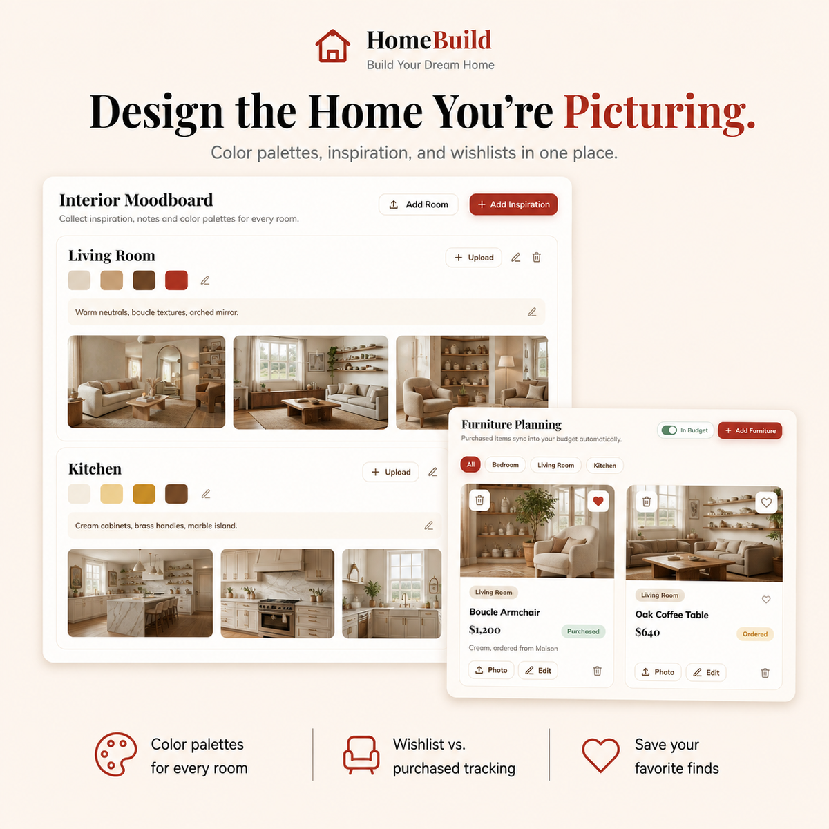 Home Construction Project & Budget Tracker Dashboard | Interactive Build Planner