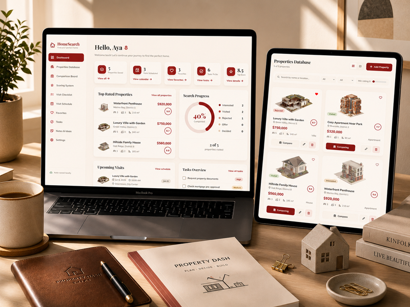 Dashboard That Simplify Your Home Search