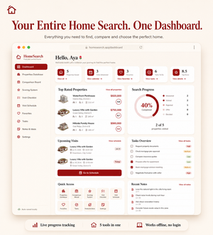 Home buying tracker toolhome buying tracker tool