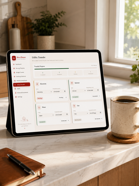 All-in-one moving dashboard all-in-one moving dashboard screenshot
