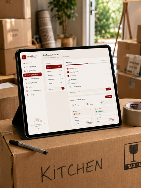 All-in-one moving dashboard all-in-one moving dashboard screenshot