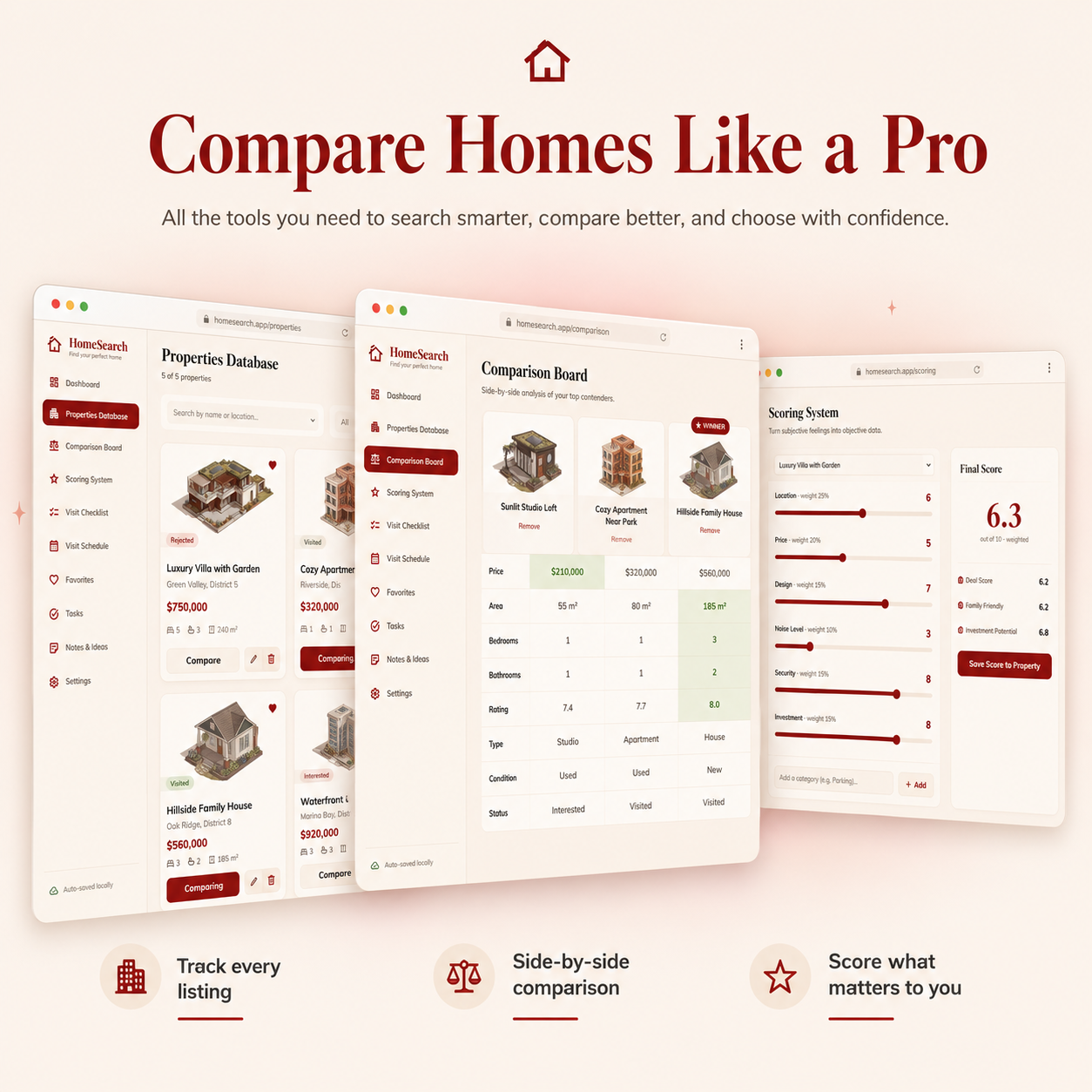 Home buying tracker toolhome buying tracker tool