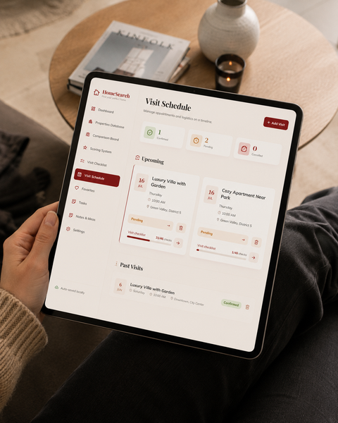Home buying tracker toolhome buying tracker tool screenshot