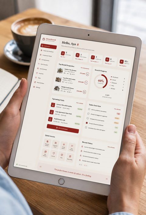 Home buying tracker toolhome buying tracker tool screenshot